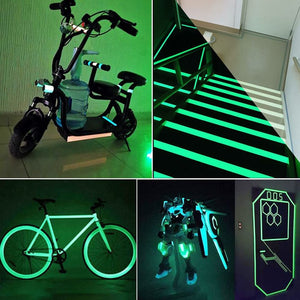 ✱Clearance Sale!!✱ Glow in The Dark Tape, Can be used at Stage, Stairs, Walls - 33 Ft x 0.5 Inch