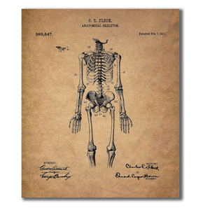 Vintage Doctor Anatomy Themed Dictionary Prints Set of 6