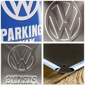 Vintage 'VW Parking Only' Art Retro Tin Sign Metal Plaque Design for Wall 6x8"
