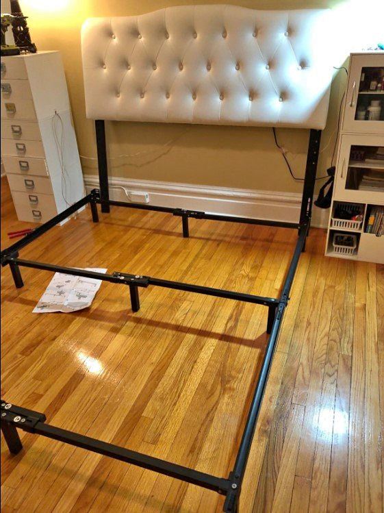 🧡New🧡 Queen/Full /Twin Size 7 inch Adjustable Bed Frame Platform Mattress Foundation