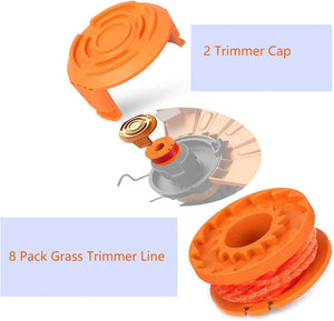 NEW❗❗ Trimmer Spool Line for Worx, Trimmer Line Refills 0.065 inch for Electric String (10 Pack)