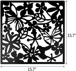 Hanging Room Divider Flower Carving Pattern Pack of 12