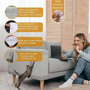 Cat Scratch Deterrent Tape Anti Scratching Furniture Protectors (10 Pcs)