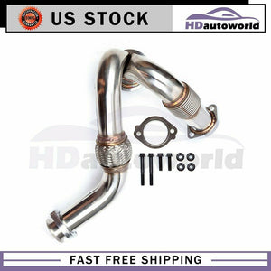 💯NEW BRAND💯Turbocharger Y-Pipe Up Pipe Kit For Ford 6.0L 2003-2007 Powerstroke Diesel