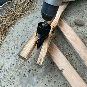 US High Speed Twist Firewood Drill Bit Wood Log Splitter Screw Cone Driver Farms