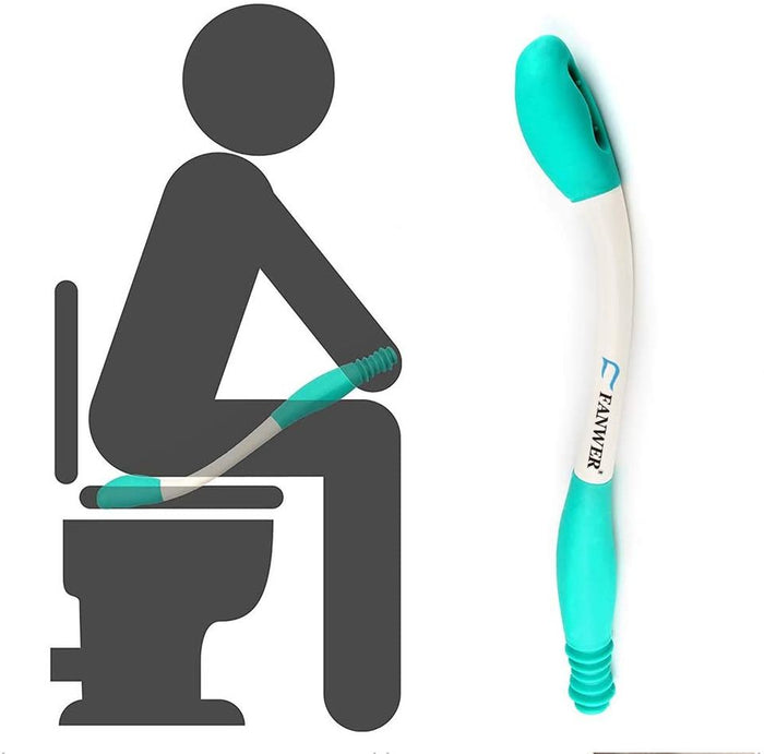 ✨BRAN NEW✨ Toilet Aids Tools,Long Reach Comfort Wipe,Extends Your Reach Over 15" Grips Toilet Paper or Pre-Moistened Wipes