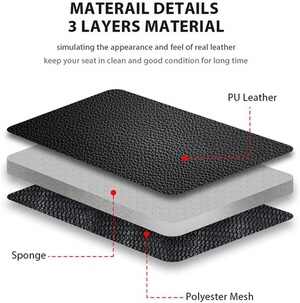 Universal Fit PU Leather Front Car Seat Covers