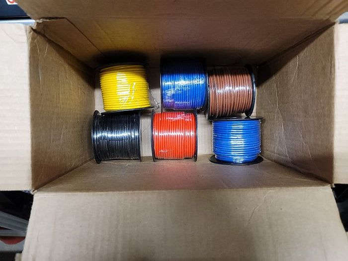 14 Gauge 6 Color Combo Automotive Low Voltage Primary Wire 50 ft Roll (300 ft Total)
