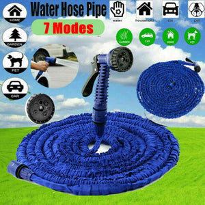 100 Feet 100FT Expandable Flexible Garden Water Hose Expanding w/ Spray Nozzle