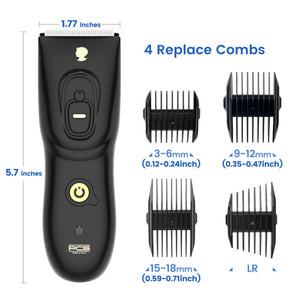 Men Rechargeable Cordless Body Hair Clippers Beard Trimmer Shaver Grooming Kit