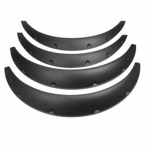 4x Black Universal Fender Flares Flexible Durable Polyurethane Auto Car Body Kit NEW BRAND