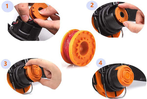 NEW❗❗ Trimmer Spool Line for Worx, Trimmer Line Refills 0.065 inch for Electric String (10 Pack)