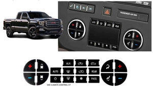 Replacement Dash Button Decals | GMC TRUCK SUV SUBURBAN CHEVY BUICK CHEVROLET TAHOE YUKON REPAIR
