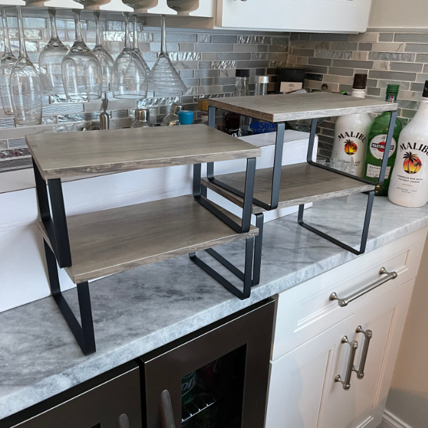 Set of 4 Countertop Kitchen Metal Counter Organizers