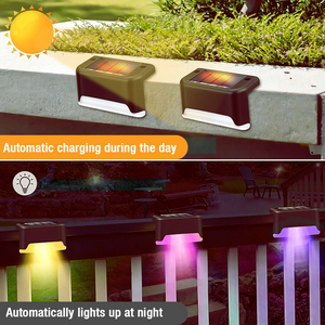 8 Pack Solar Deck Lights Outdoor Waterproof LED Steps Lamps for Stairs Fence (free shipping)