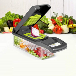 Vegetable Choppers|Onion Chopper|12 in 1 Vegetable Cutter|Pro Slicer Dicer|Cutter|Manual