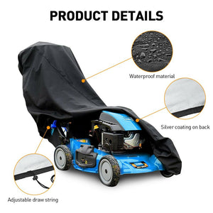 Push Lawn Mower Cover Waterproof Dust Outdoor Garden Protector Heavy Duty