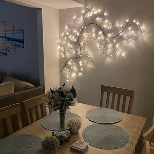 Artificial Plants Flowers Tree Willow Vine Lights