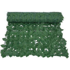 Artificial Privacy Fence Screen 20"x 40" Fake Ivy Leaf Foliage Garden Panel Outdoor Hedge