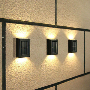 Outdoor Solar LED Deck Light Path Garden Patio Pathway Stairs Step Fence Lamp