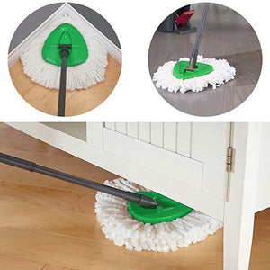 5 Pack Spin Mop Heads Replacements, Easy Cleaning Microfiber Mop Refills