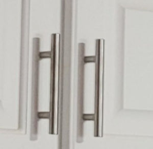 30pcs Cabinet Pulls Brushed Nickel Kitchen Cupboard Handles 5 Inch Length 3 Inch Hole Center Drawer