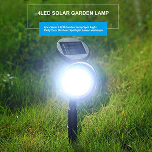🔥BIG SALE🔥2Pcs Solar Powered LED Spot Light Outdoor Garden Landscape Flood Lamp Waterproof
