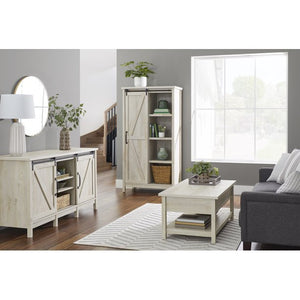 Cute Farmhouse LiftTop Coffee Table With Hidden Storage And Bottom Shelf, Large Bottom Shelf, NEW