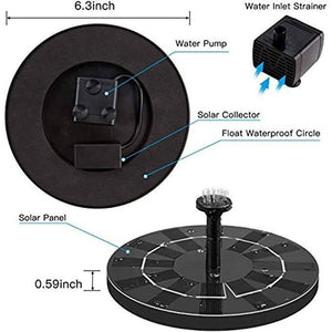 ✨HOT ITEM✨ Garden Pool Summer Sale Bird Bath Fountain Solar Power Water Pump Floating Outdoor Pond