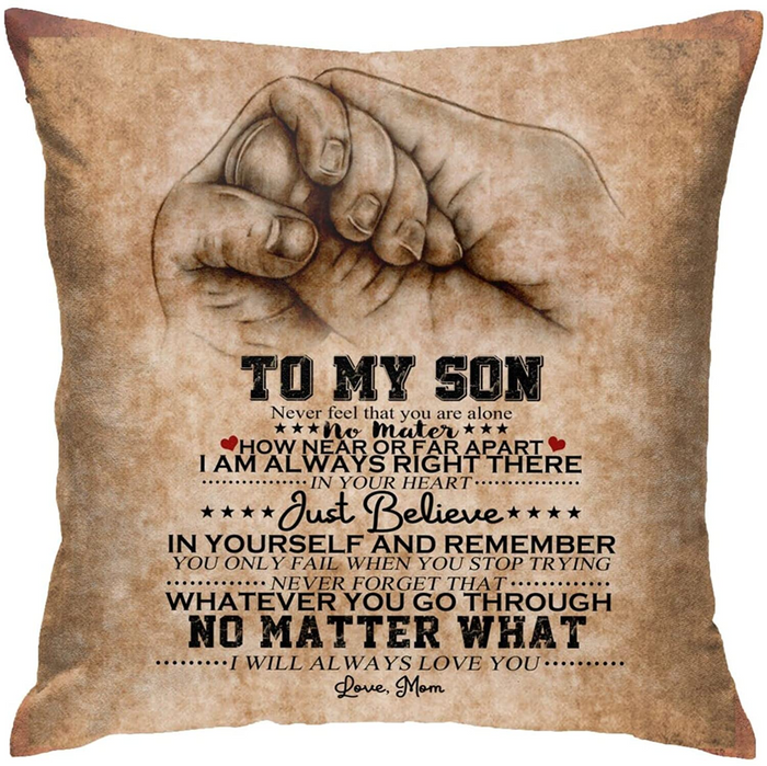 Birthday Gifts for My Son Pillowcase