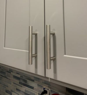 30pcs Cabinet Pulls Brushed Nickel Kitchen Cupboard Handles 5 Inch Length 3 Inch Hole Center Drawer