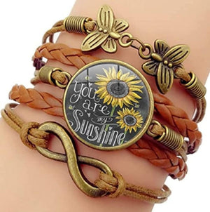 Sunflower Bracelet for Gift To Her, Mom, Sister, Holiday