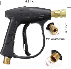 High Pressure Washer Gun, 3000 PSI With 5 Color Quick Connect Nozzles