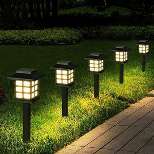 12 Pack Solar Pathway Lights Outdoor Led Solar Powered Garden Lights For Lawn