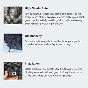 ⭐️ CLEARANCE SALE ❗❗ Sun Shade Cloth 70% Sunblock Black Greenhouse Shade Net ⭐️