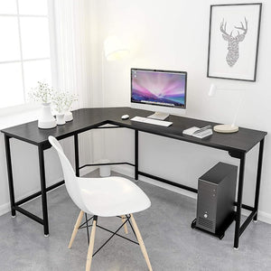 66" Heavy-Duty Workstation Computer Desk, 450LBS Gaming Home Office Desk With CPU Stand, Solid
