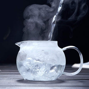 High Borosilicate Glass Tea Pot Stainless Steel Infuser Heat Resistant Looser Tea