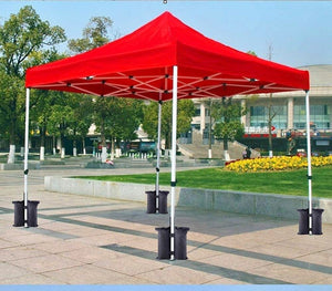 🚩4pcs Outdoor Pop Up Canopy Tent Umbrella Black Foldable Weight Sand Carry Bag Grommet
