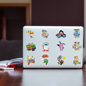 100 PCS 90s Cartoon Stickers,Vinyl Waterproof Stickers for Laptop,Bumper