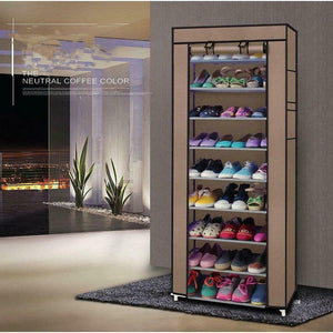 🧡 10 Layer Shoes Cabinet Storage Organiser Shoe Rack Space 🧡
