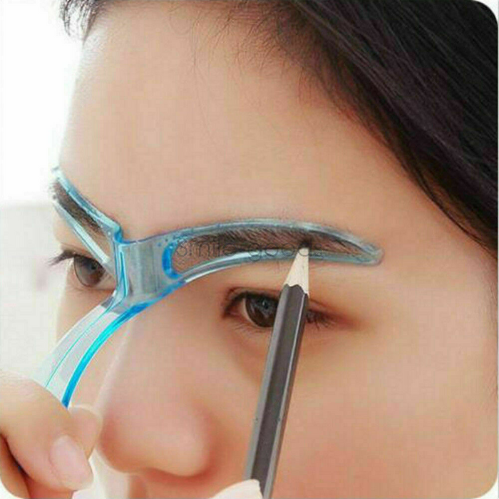 Pro Eyebrow Template Stencil Reusable Shaping DIY Tool Beauty Makeup Tools USA