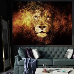 🔥NEW🔥 Flame Lion Tapestry Wall Hanging, Lion Wall Art Tapestry Animal Tapestry ,59''x79''