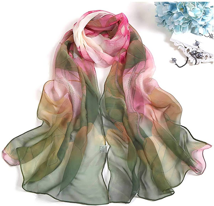 Floral Pattern Scarf Shawl