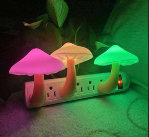 New 7-Color Changing Magic Mini Mushroom Night Light-2 Pack
