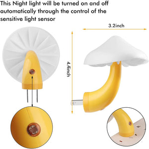 New 7-Color Changing Magic Mini Mushroom Night Light-2 Pack