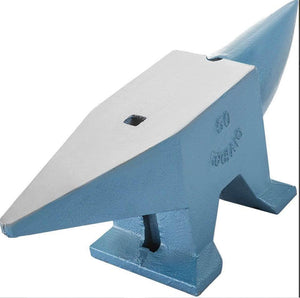 110lb Blacksmith Anvil Steel Anvil 50kg Solid Heat Treated Round Horn Metal Work