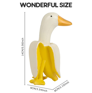 CLEARANCE Banana Duck Sculpture, Creative Banana Duck Art Statue Garden Yard Outdoor Decor