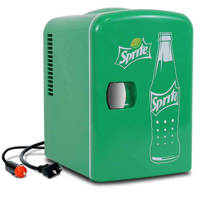 Coca-Cola Sprite 4L Portable Cooler/Warmer Compact Personal Travel Fridge