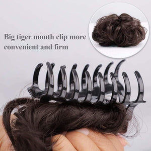 Claw Clip in Hair Bun Messy Hair Curly Wavy Ponytail Hairpieces Hair
