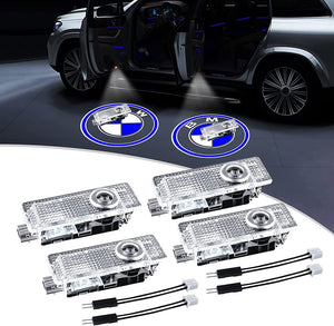 ☀️4 PACK Car Door Logo Projector Lights LED Laser Welcome Lights for BMW Series